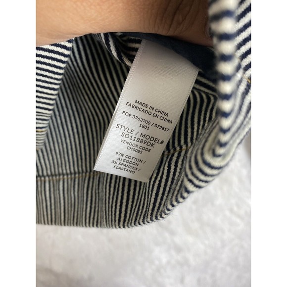 Splendid Starboard Indigo Stripe Cropped Jacket Size M New w/Tags $158 - Picture 7 of 12